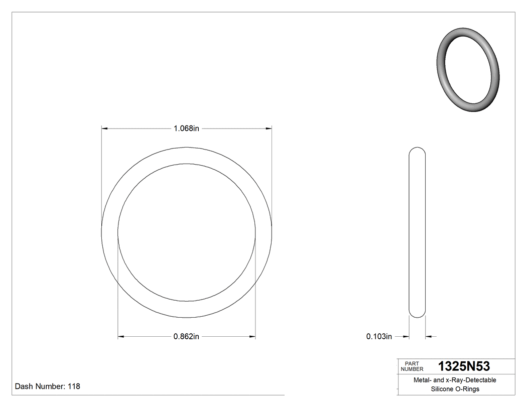 Technical drawing - 1325N53